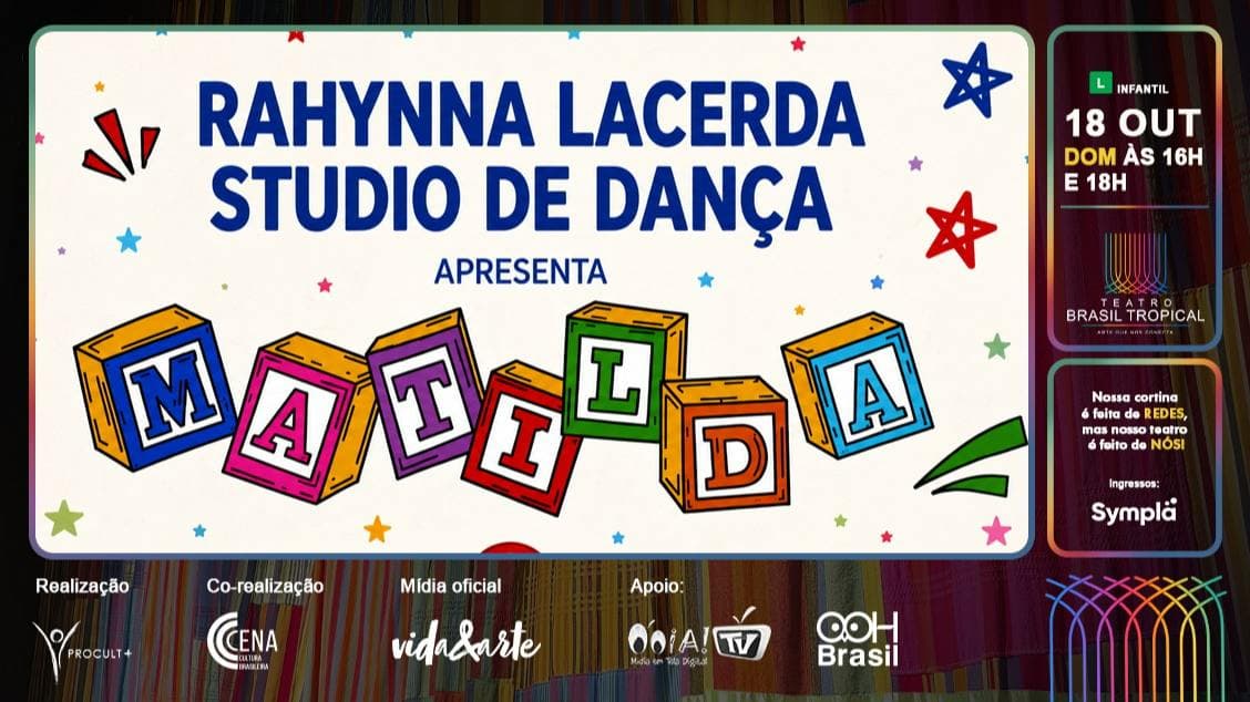 Espetáculo Matilda O Musical - Studio Rahynna Lacerda