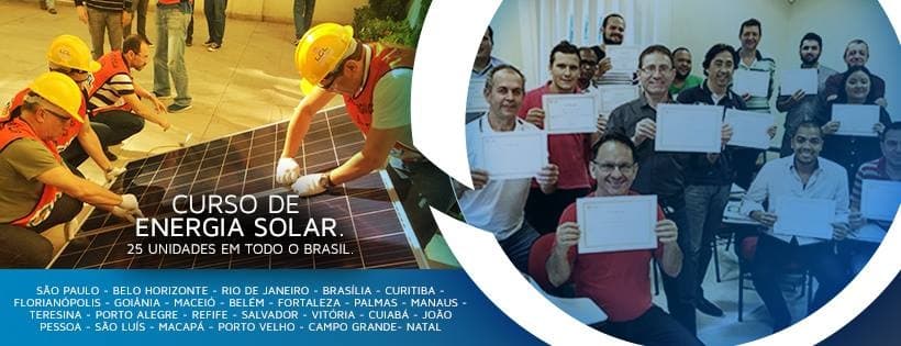 Curso de Energia Solar em Fortaleza. Curso Instalador e Projetista Solar.