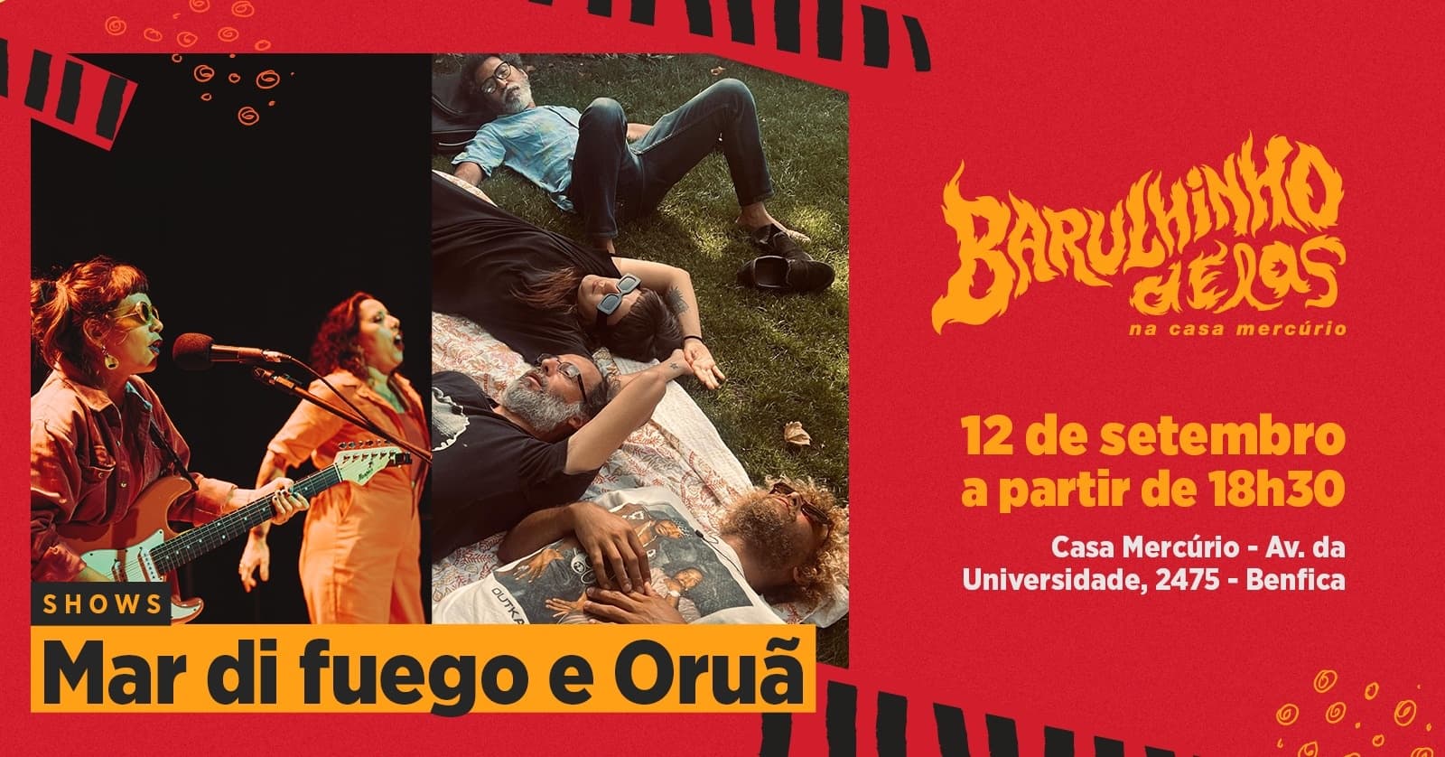 Casa Mercúrio apresenta: Show Oruã e Mar di fuego