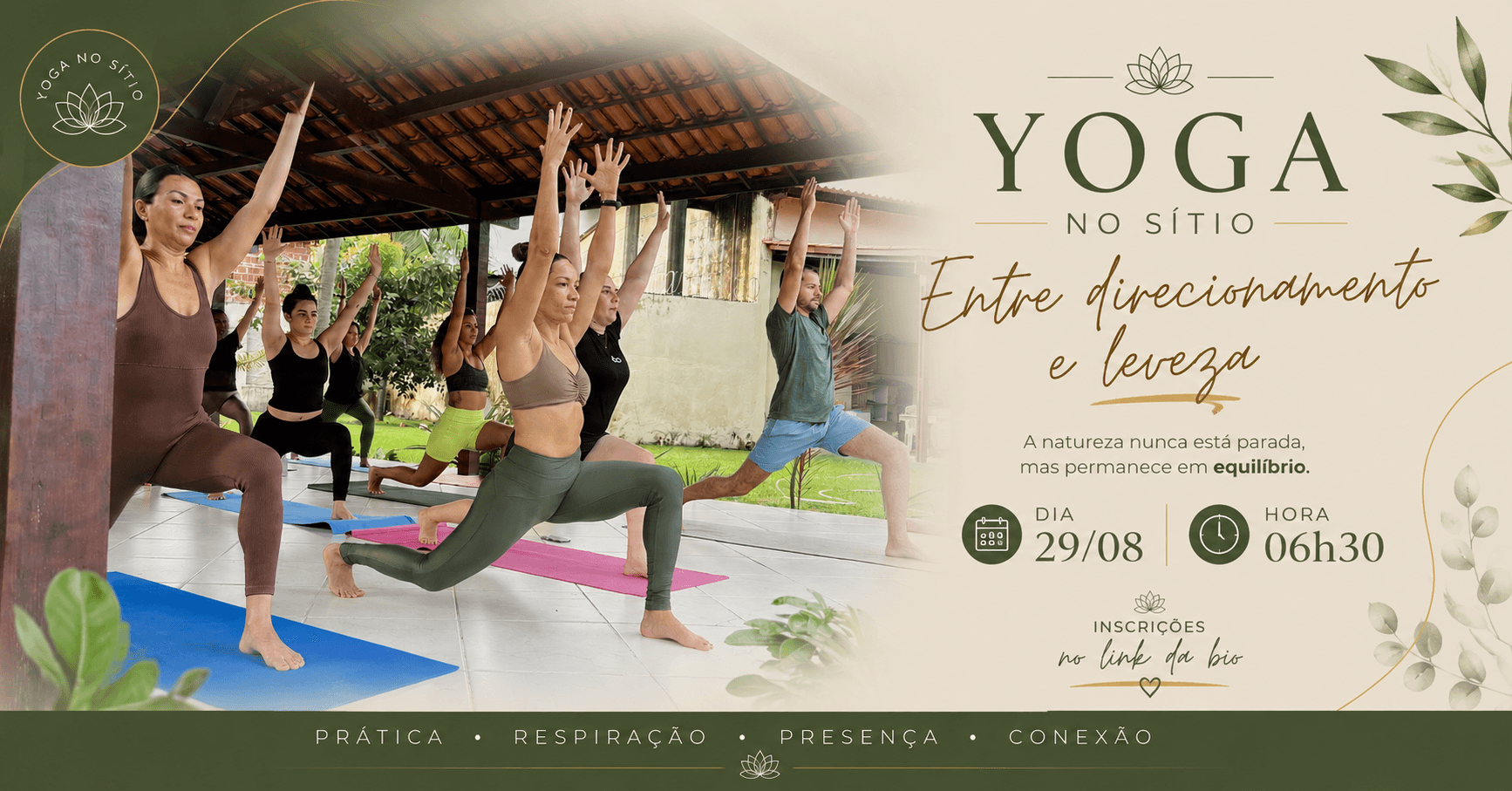 Yoga no Sítio - Entre Direcionamento e Leveza