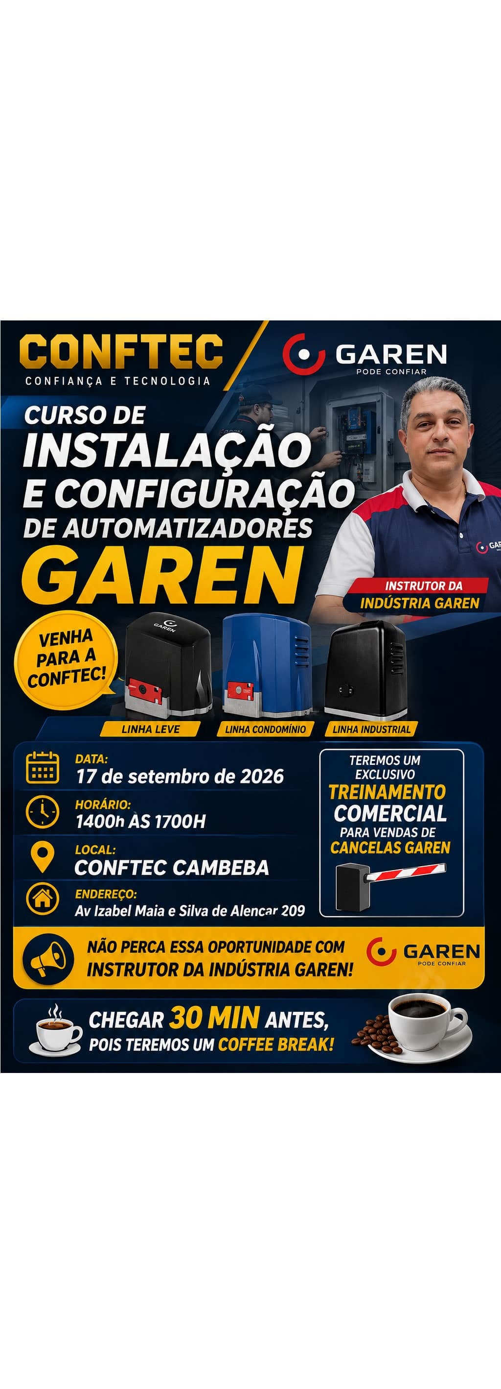 CURSO DE INSTALAÇÃO E CONFIGURAÇÃO DE AUTOMATIZADORES GAREN