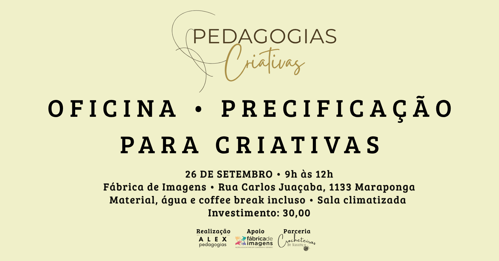 OFICINA PRECIFICAÇÃO PARA CRIATIVAS
