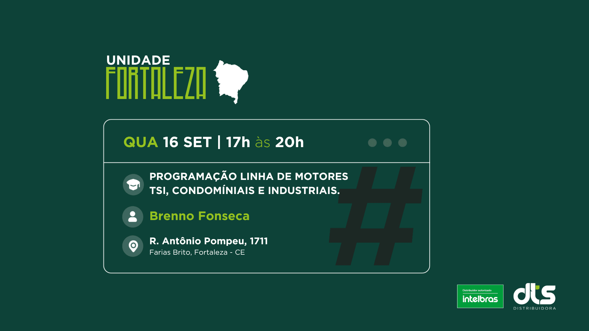Programação linha de motores TSI, Condomíniais e Industriais.