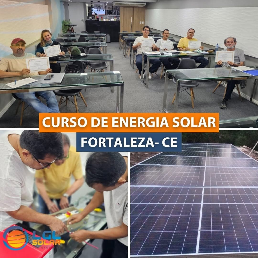 Curso de Energia Solar em Fortaleza nos dias 10/11 e 11/11/2026