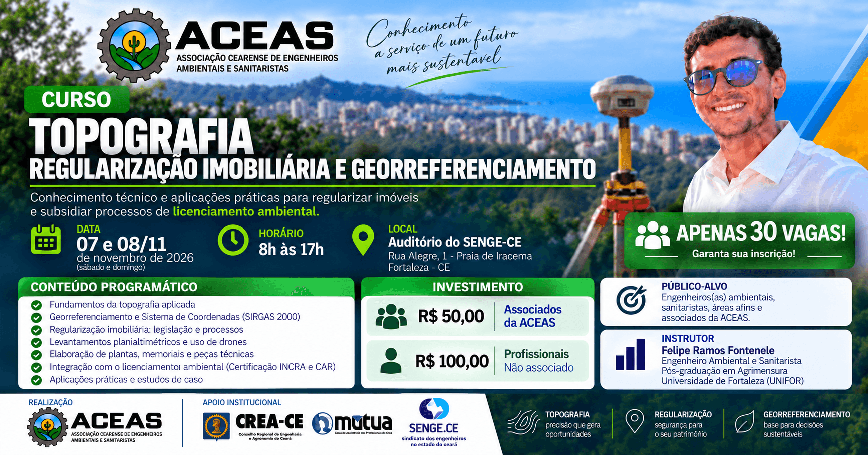 Curso de Topografia, Regularização Imobiliária e Georreferenciamento