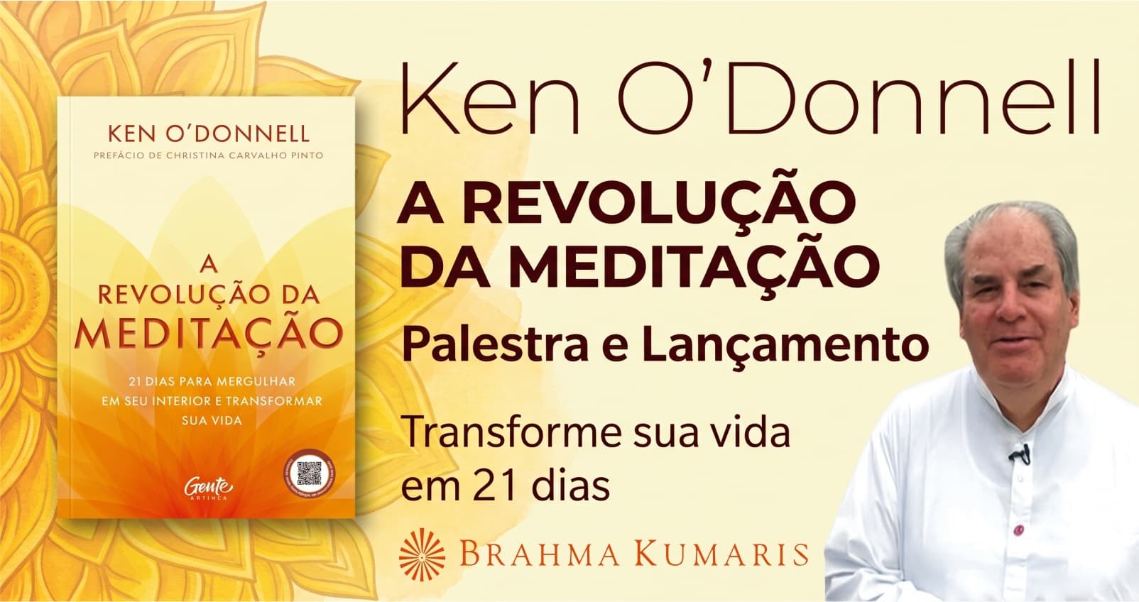 Palestra de lançamento do livro " A Revolução da Meditação"