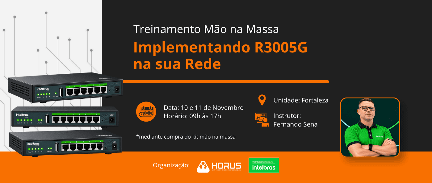 Mão na Massa: Implemetando R3005G na sua Rede - Fortaleza