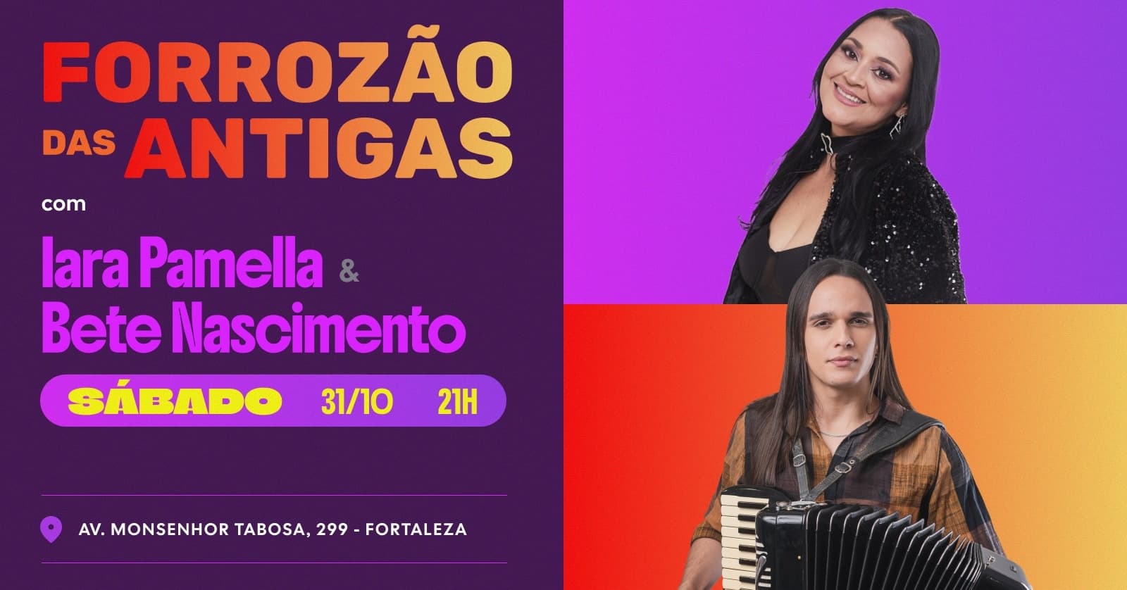 Forrozão das Antigas ~ Iara Pamella + Cícero Dantas