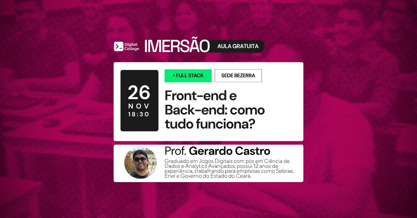 Imersão Digital | Front-end e Back-end