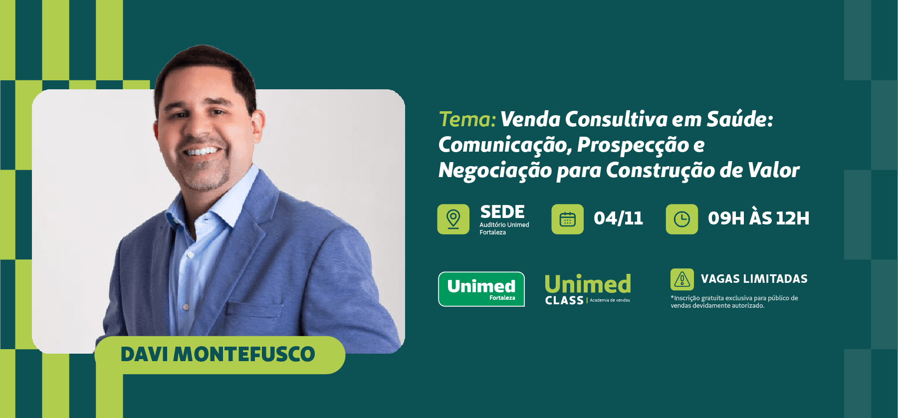 Unimed Class com Davi Montefusco: Venda Consultiva em Saúde!
