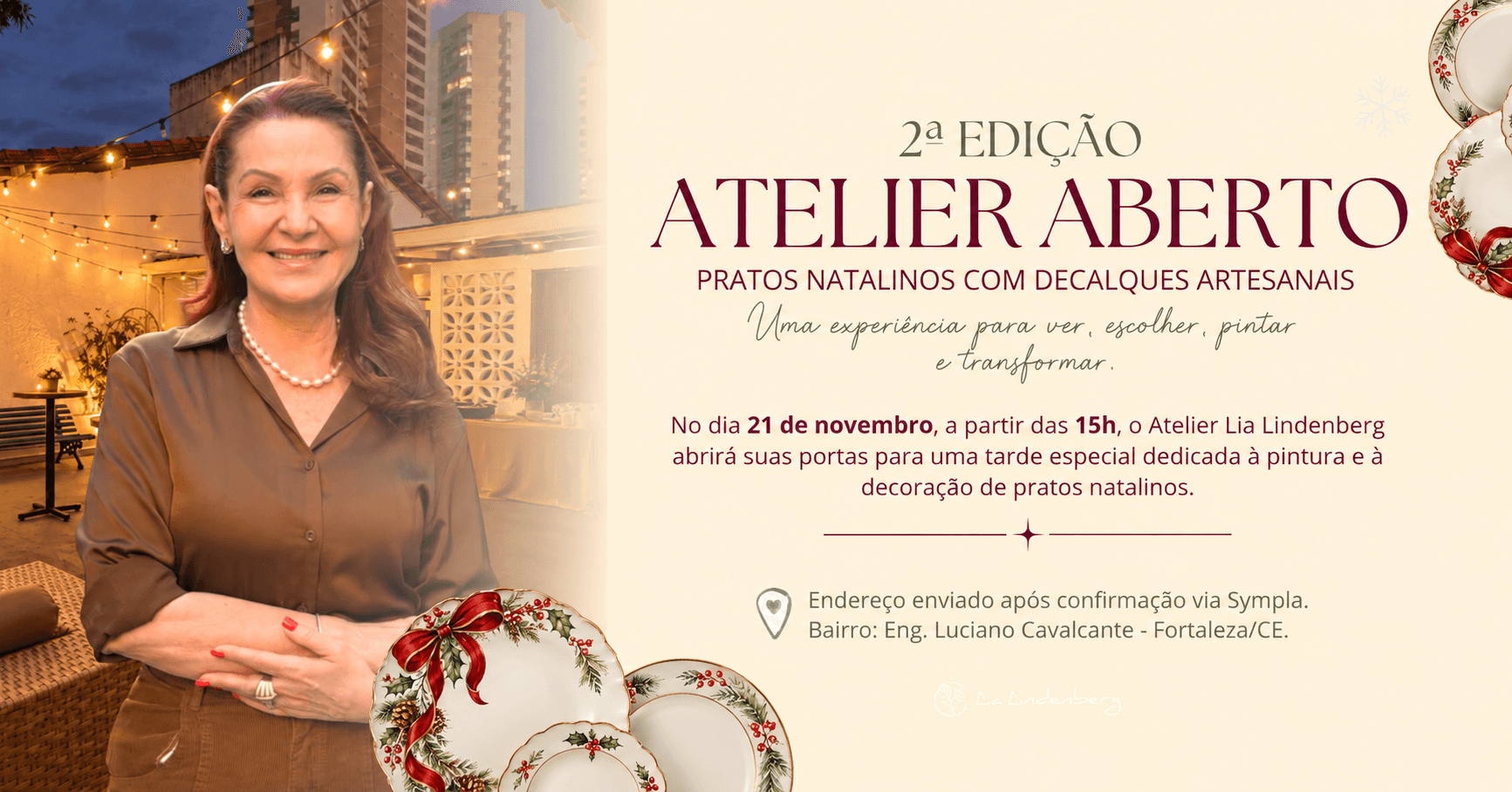 2ª Edição | Atelier Aberto Decoração Natalina: Técnicas e Decalques Artesanais